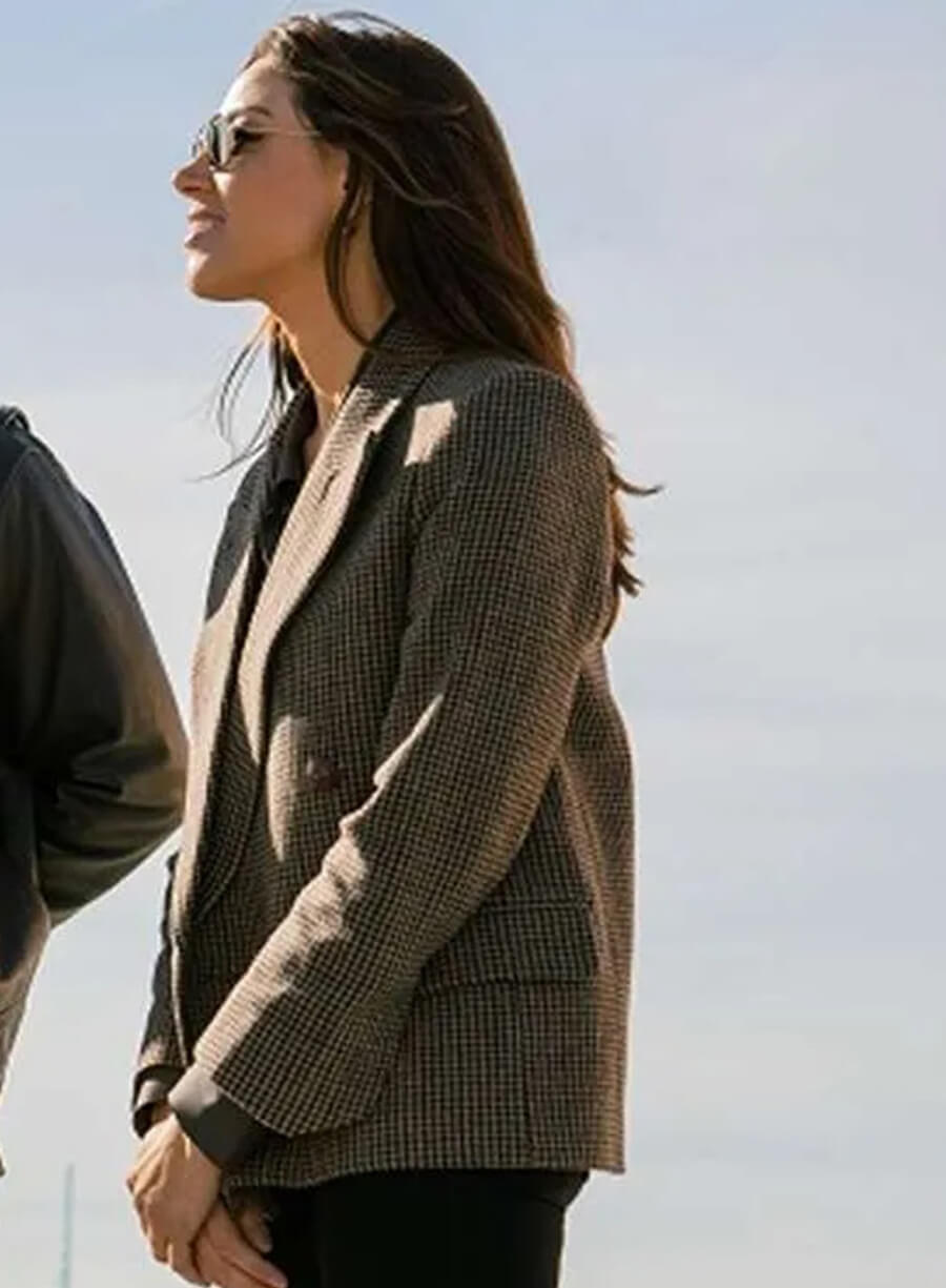 Harpoon Sarah Fidel Inspired Brown Leather Jacket - Operation Fortune Ruse de guerre Style