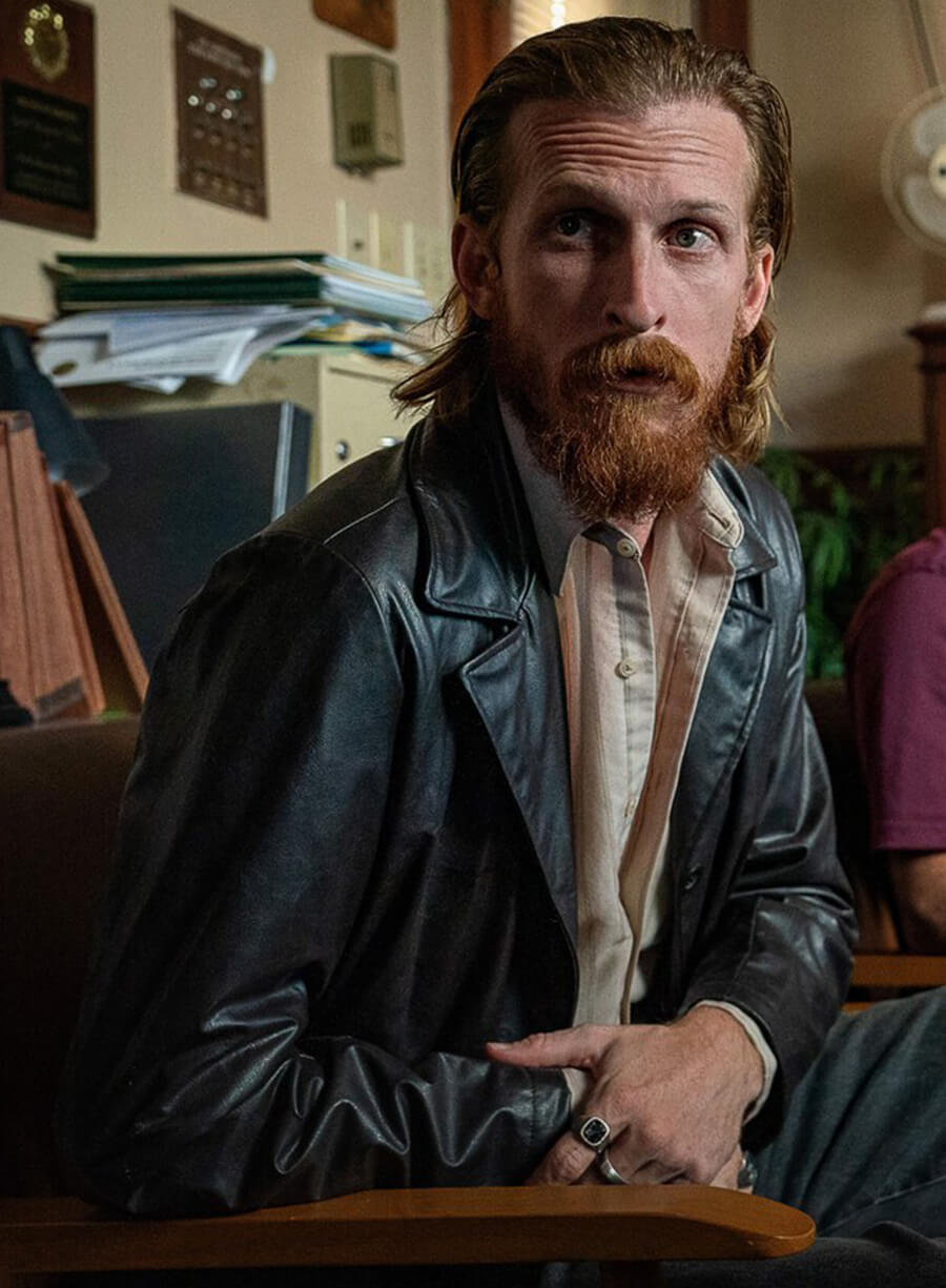 Harpoon Jasper Inspired Black Real Leather Leather Jacket - Hit Man Style