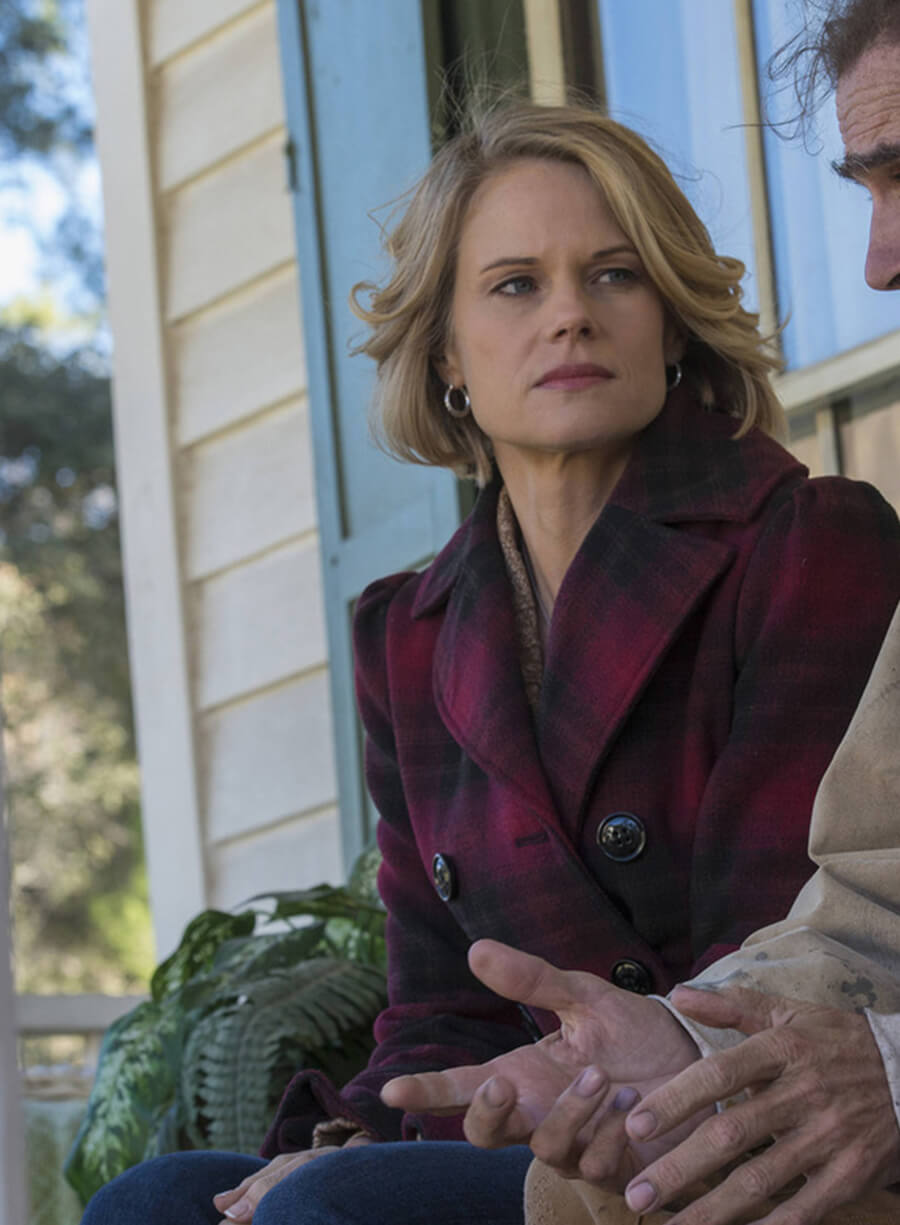 Harpoon Ava Crowder Inspired Multicolor Wool Coat - Justified S06 Style