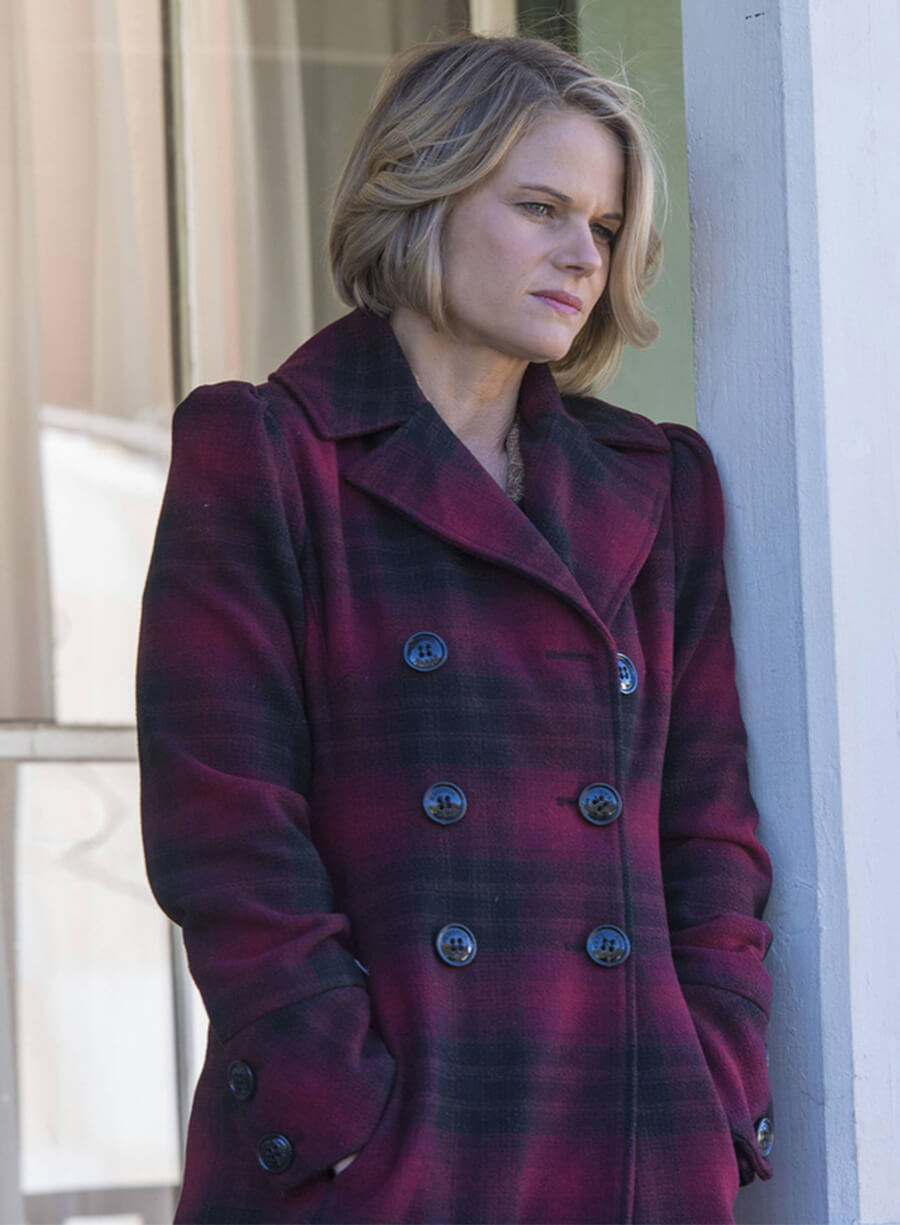 Harpoon Ava Crowder Inspired Multicolor Wool Coat - Justified S06 Style