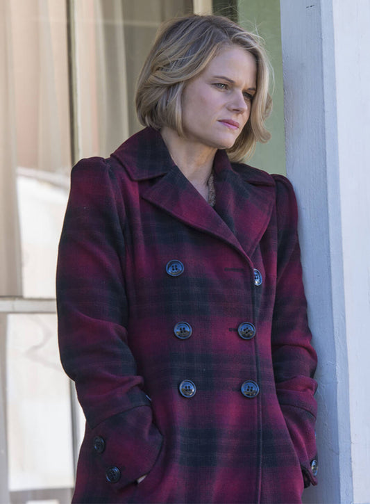 Harpoon Ava Crowder Inspired Multicolor Wool Coat - Justified S06 Style