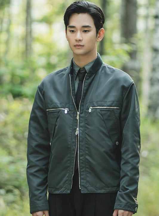 Harpoon Baek Hyun-woo Inspired Black Leather Jacket - Queen of Tears Style