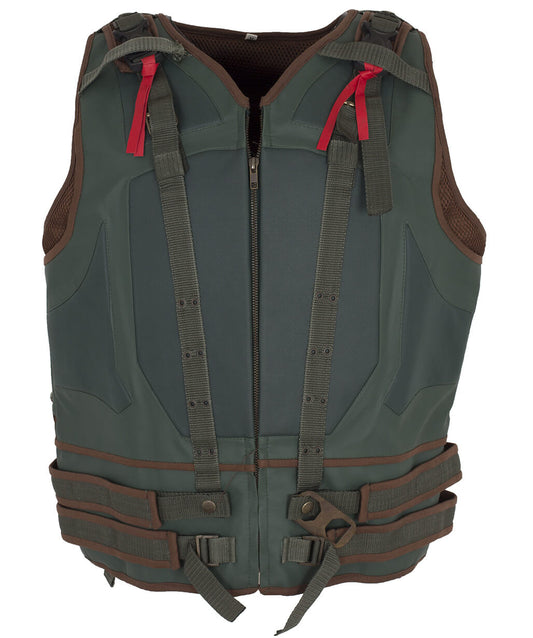 Harpoon Bane Faux Vest Inspired Green Leather Jacket