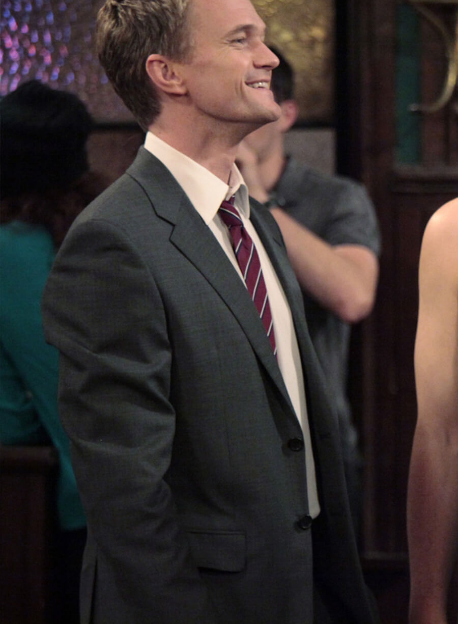 Harpoon Barney Stinson Inspired Grey Leather Jacket - How I met Your Mother Style