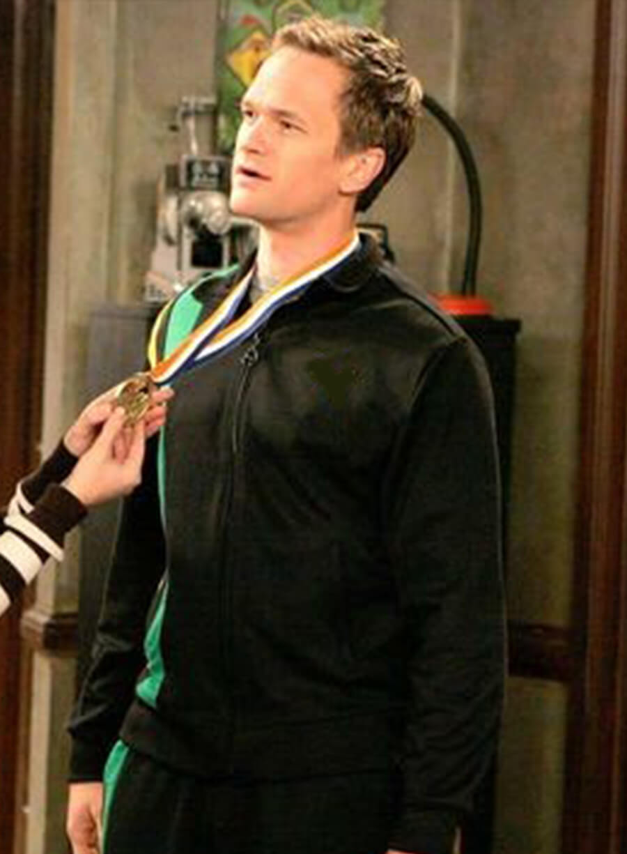 Harpoon Barney Stinson Inspired Black Leather Jacket - How I met Your Mother S02 Style