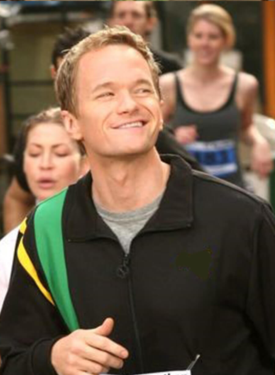 Harpoon Barney Stinson Inspired Black Leather Jacket - How I met Your Mother S02 Style