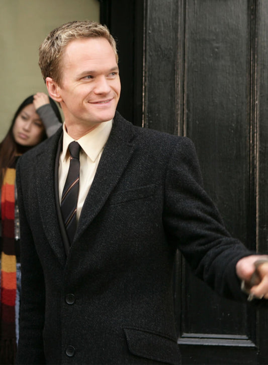 Harpoon Barney Stinson Inspired Black Coat - How I met Your Mother S02 Style