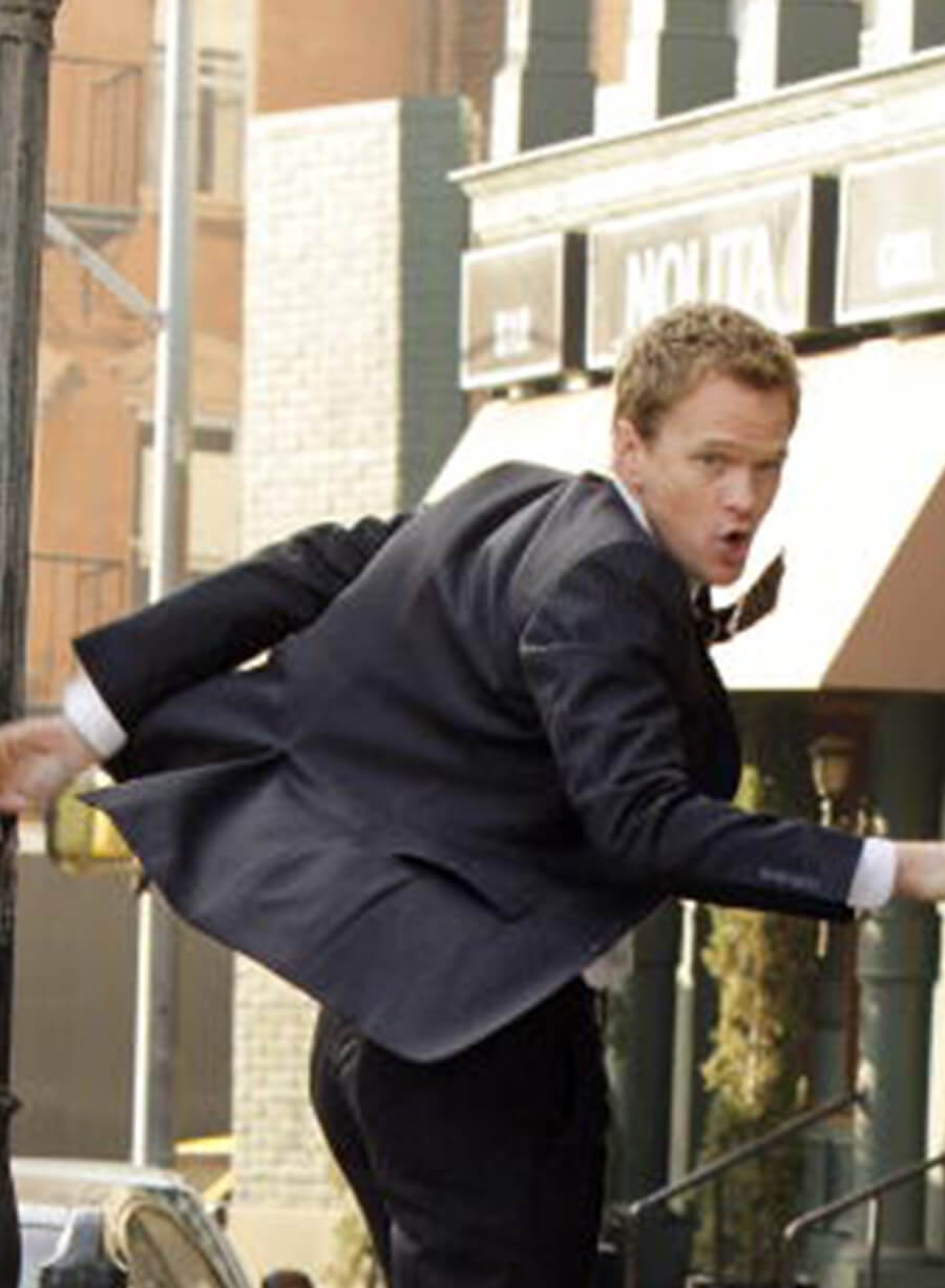 Harpoon Barney Stinson Inspired Black Leather Jacket - How I met Your Mother S05 Style