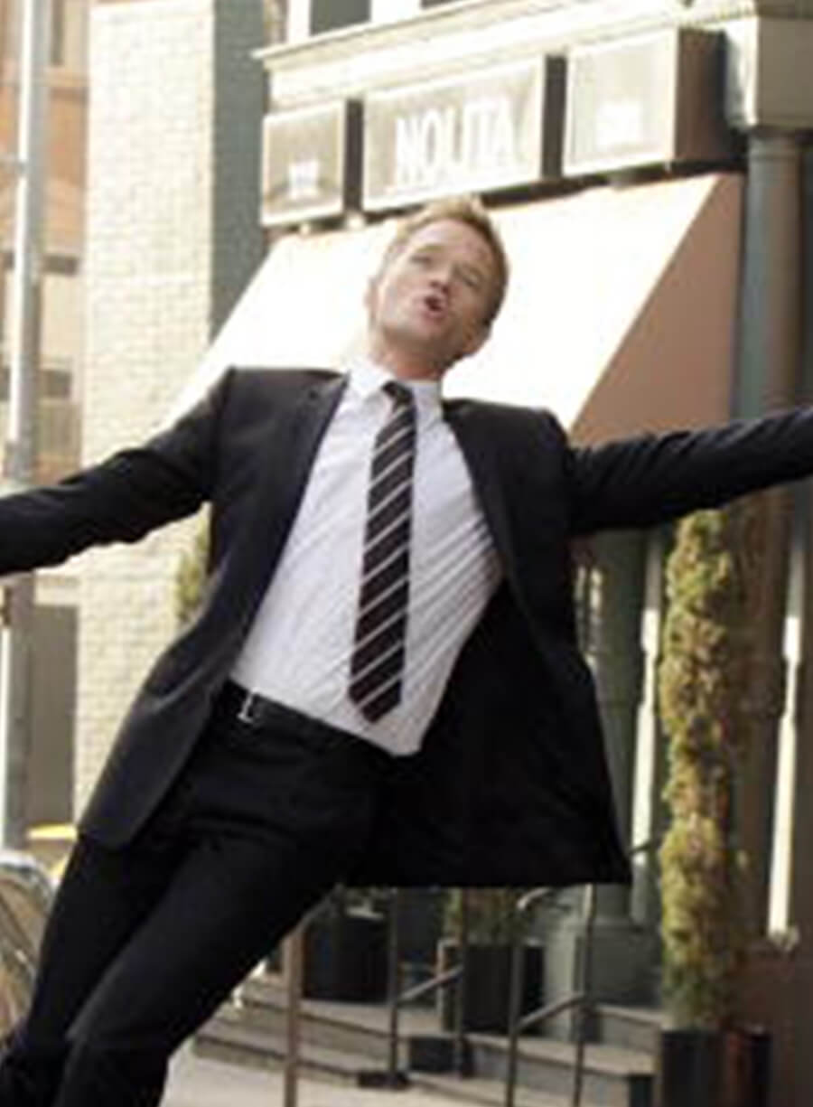 Harpoon Barney Stinson Inspired Black Leather Jacket - How I met Your Mother S05 Style