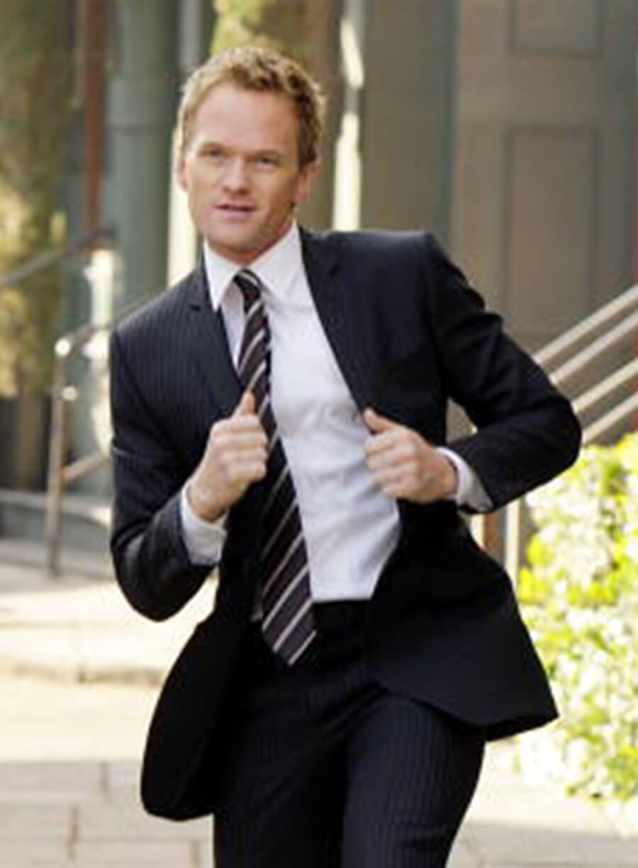 Harpoon Barney Stinson Inspired Black Leather Jacket - How I met Your Mother S05 Style