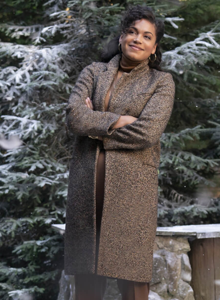 Harpoon Rachel Inspired Brown Coat - The Noel Diary Style