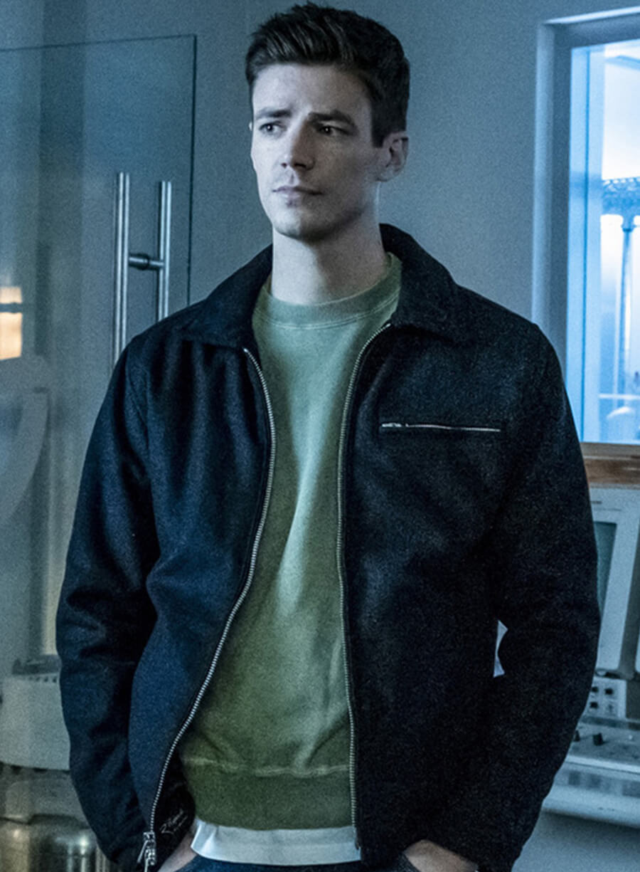 Harpoon Barry Allen Inspired Blue Cotton Jacket - The Flash S05 Style