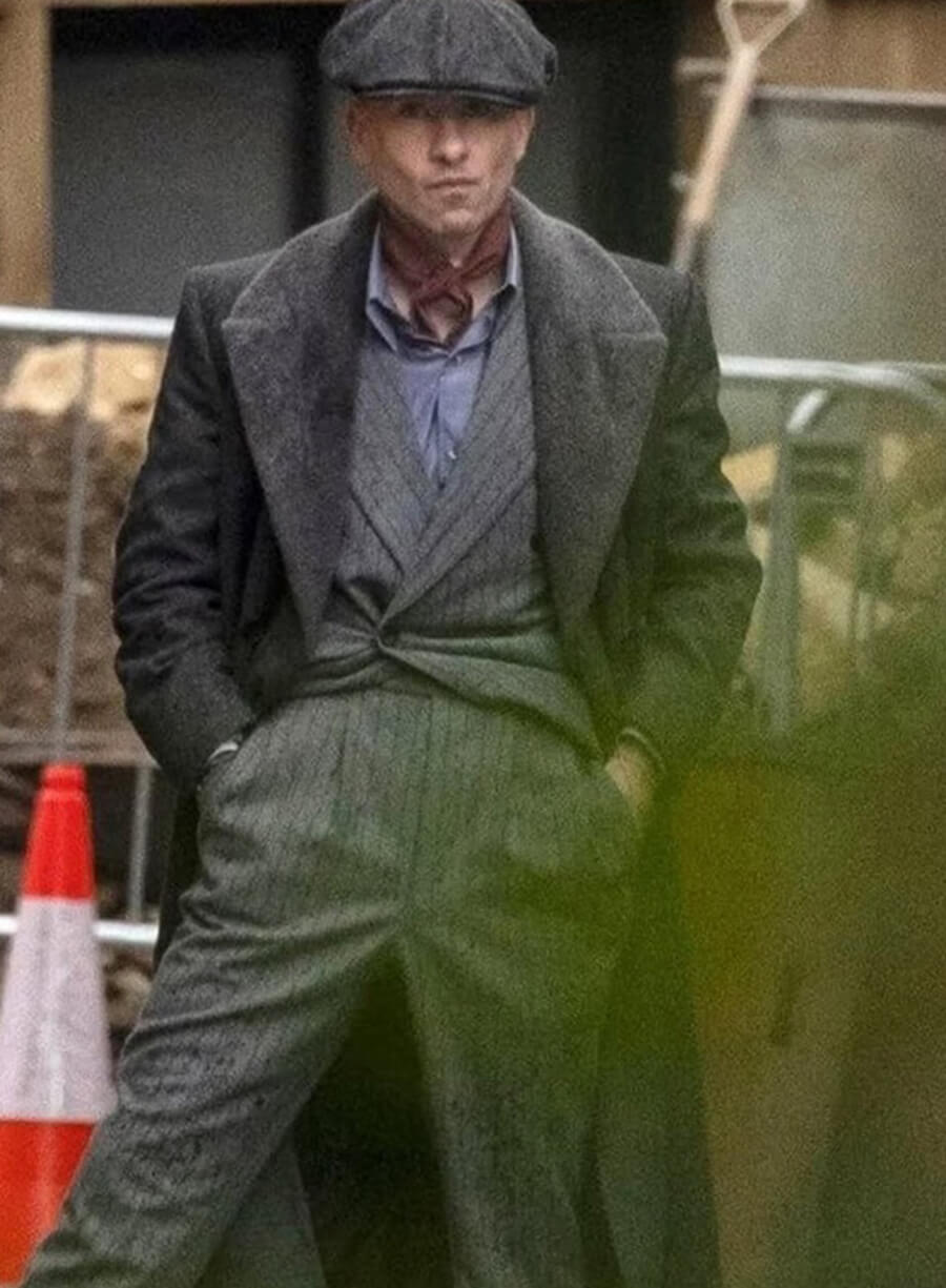 Harpoon Thomas Shelby Inspired Grey Wool Coat - Peaky Blinders: The Immortal Man Style
