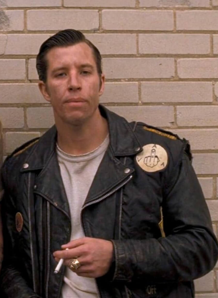 Harpoon Wahoo Inspired Black Biker Jacket - The Bikeriders Style