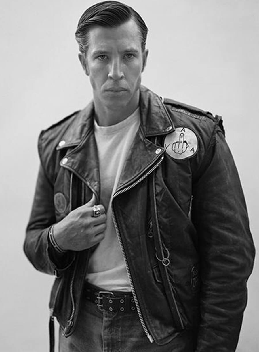 Harpoon Wahoo Inspired Black Biker Jacket - The Bikeriders Style