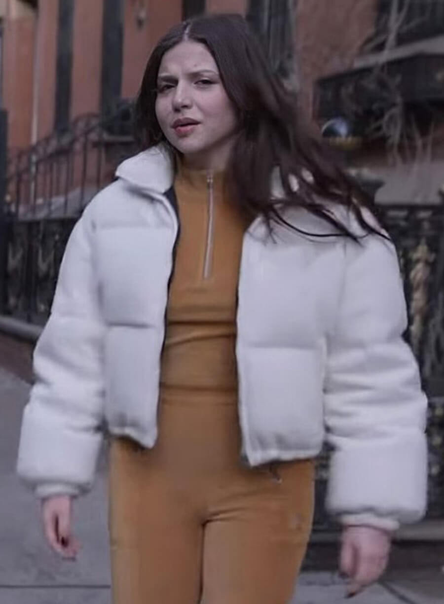 Harpoon Becca Weston Inspired White Leather Jacket - Power Book II: Ghost Style