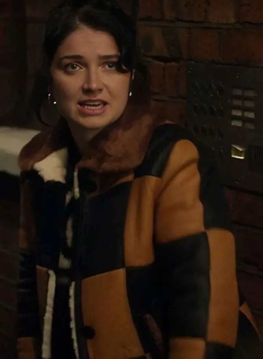 Harpoon Becka Garvey Inspired Green and Maroon Leather Jacket - Bad Sisters S02 Style