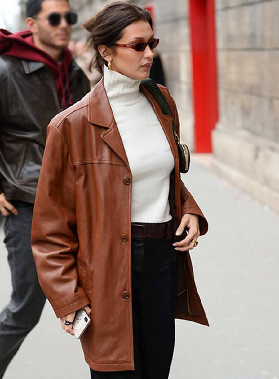 Harpoon Bella Hadid Trench Inspired Brown Coat