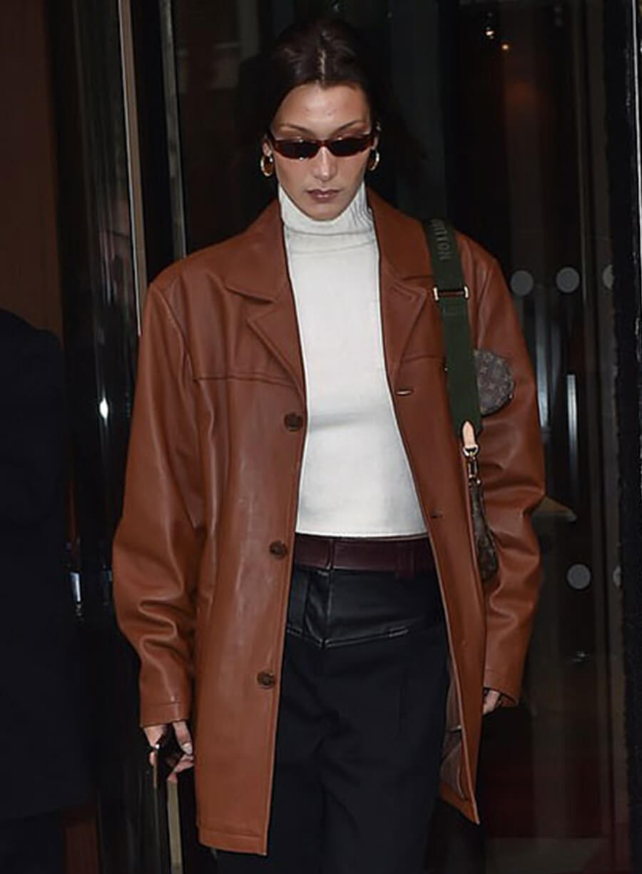 Harpoon Bella Hadid Trench Inspired Brown Coat