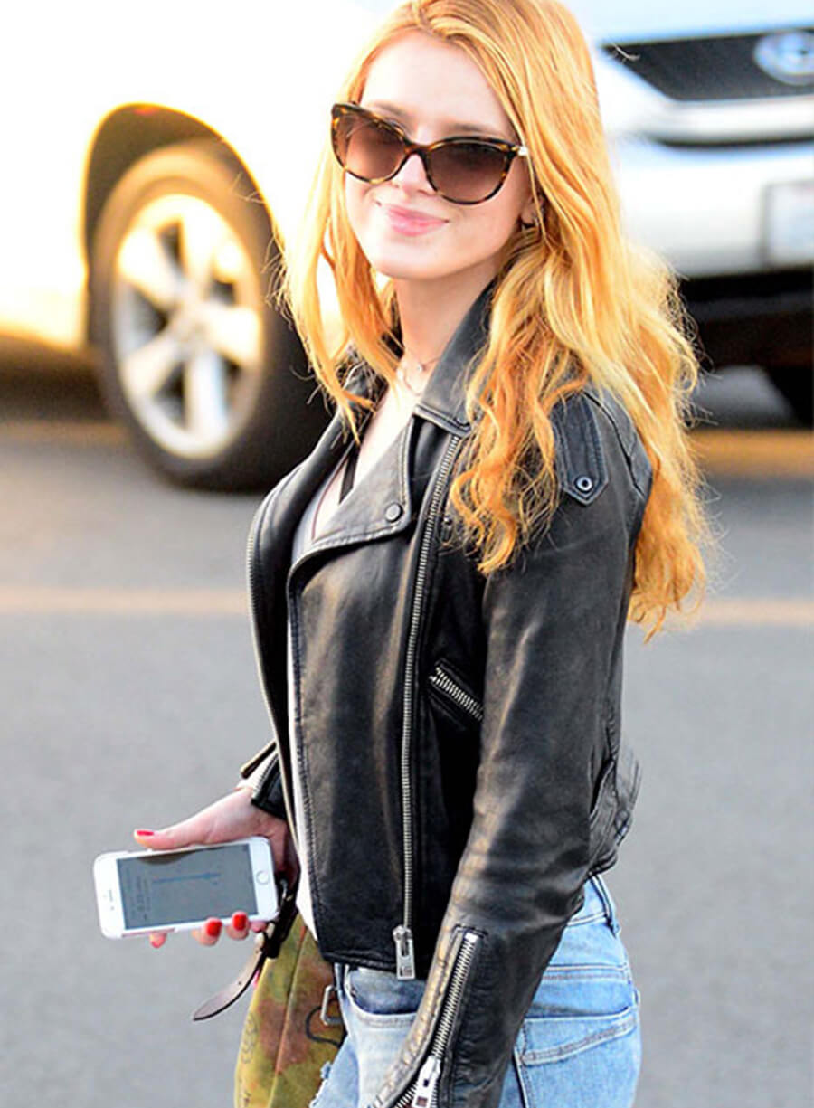 Harpoon Bella Thorne Inspired Black Biker Jacket