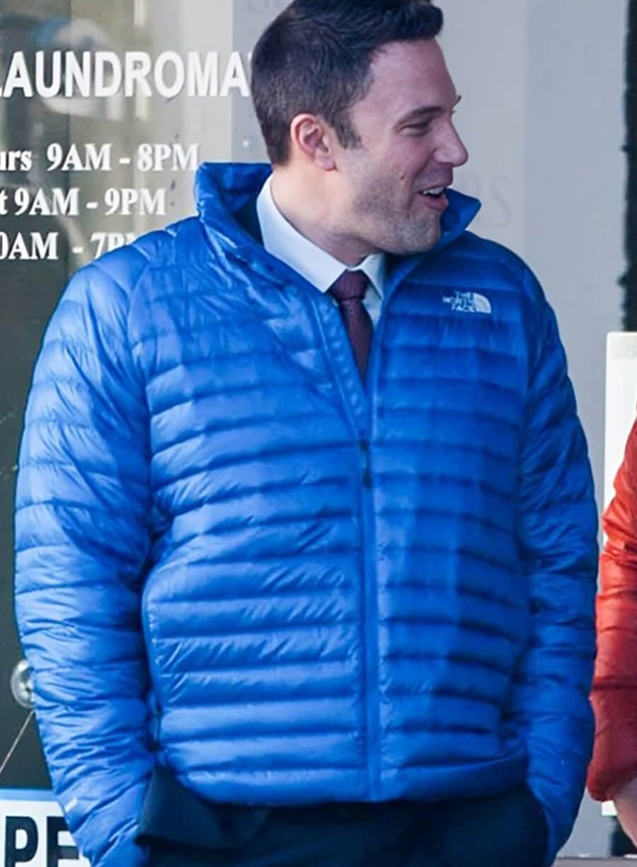 Harpoon Christian Wolff Inspired Blue Parachute Leather Jacket - The Accountant Style