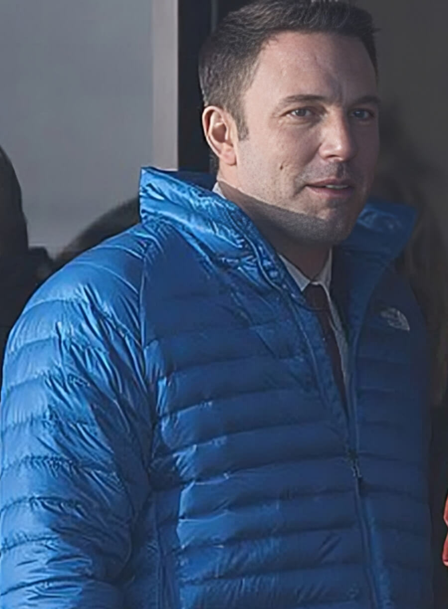 Harpoon Christian Wolff Inspired Blue Parachute Leather Jacket - The Accountant Style