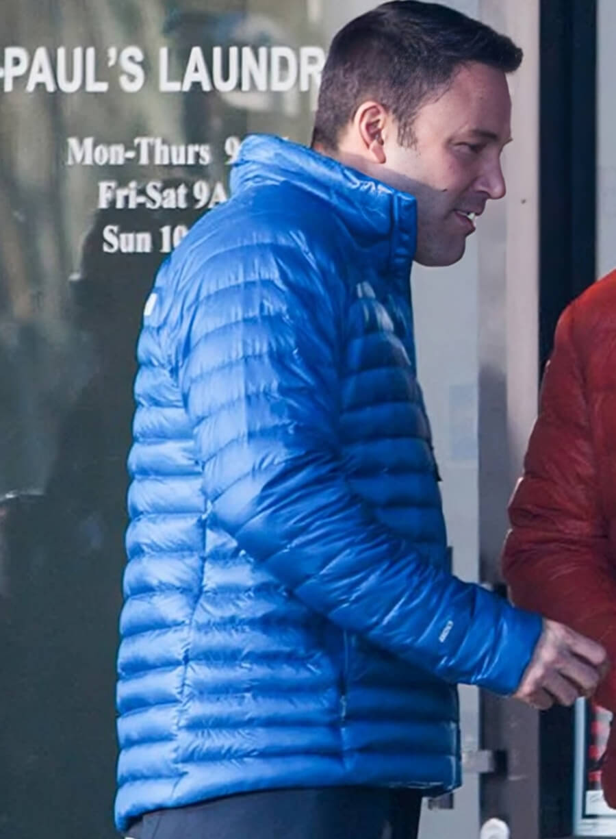 Harpoon Christian Wolff Inspired Blue Parachute Leather Jacket - The Accountant Style
