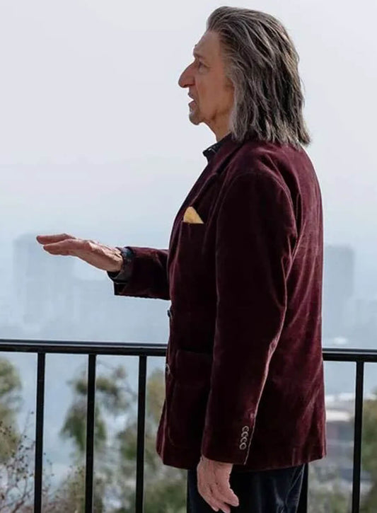 Harpoon Mark Meachum Inspired Maroon Leather Jacket - Wonder Man S01 Style