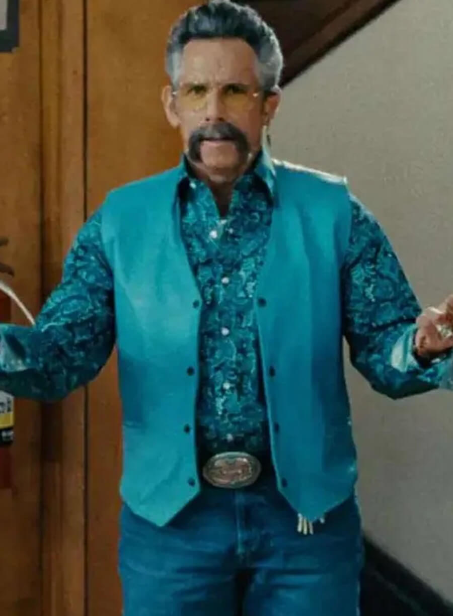 Harpoon Hai L Inspired Blue Leather Jacket - Happy Gilmore 2 Style