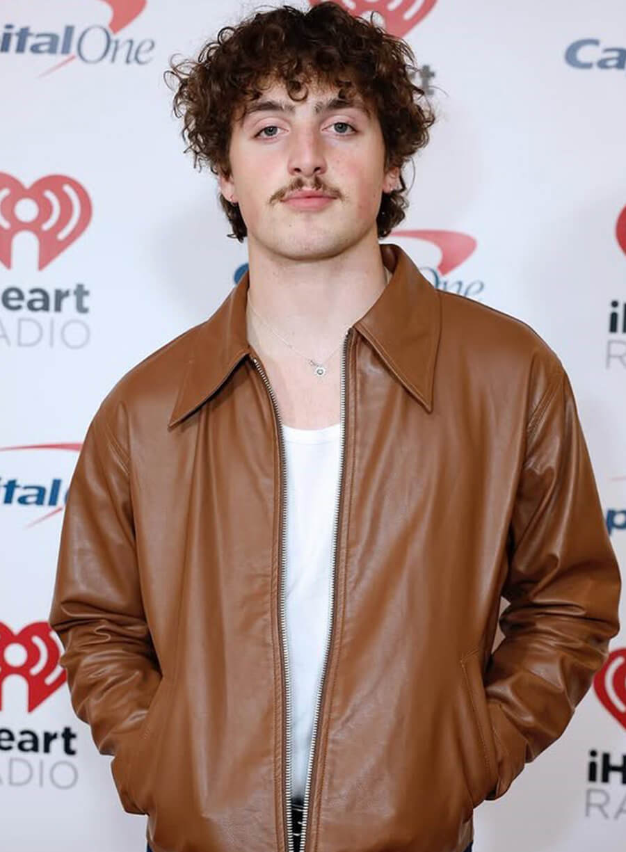 Harpoon Benson Boone Slow It Down Inspired Brown Leather Jacket