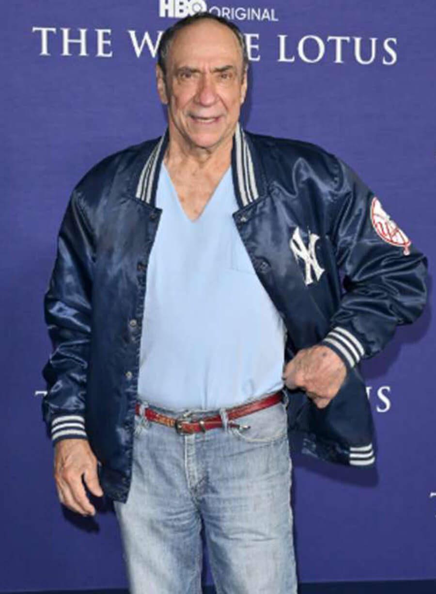 Harpoon Bert Di Grasso Inspired Blue Leather Jacket - The White Lotus Style