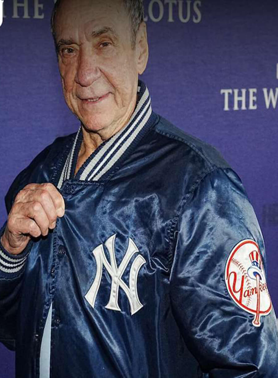 Harpoon Bert Di Grasso Inspired Blue Leather Jacket - The White Lotus Style