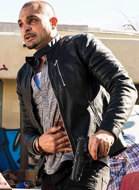 Harpoon Nacho Warga Inspired Black Leather Jacket - Better Call Saul S04 Style