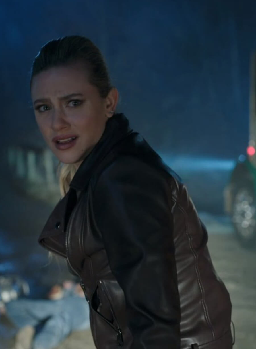 Harpoon Betty Cooper Inspired Black Leather Jacket - Riverdale Style
