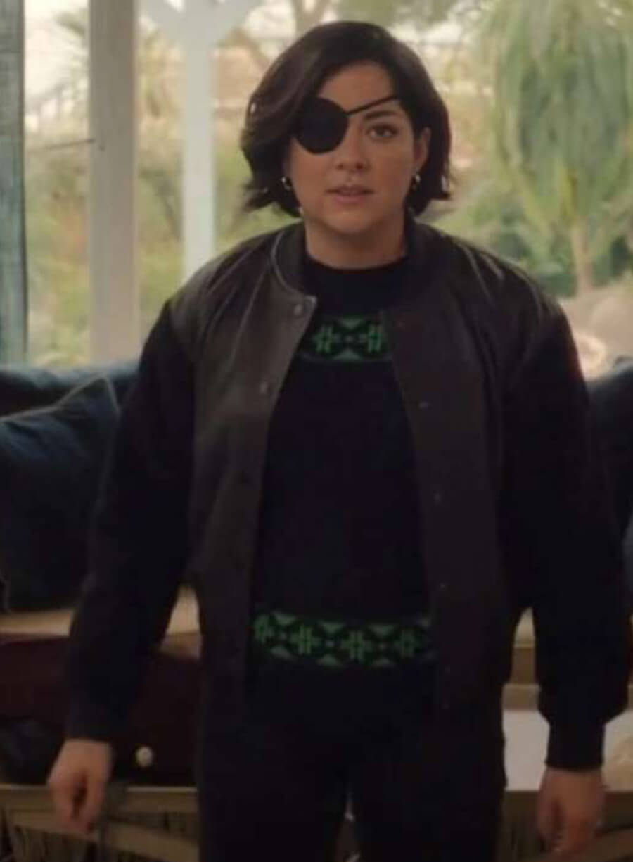 Harpoon Bibi Garvey Inspired Black Bomber Jacket - Bad Sisters Style