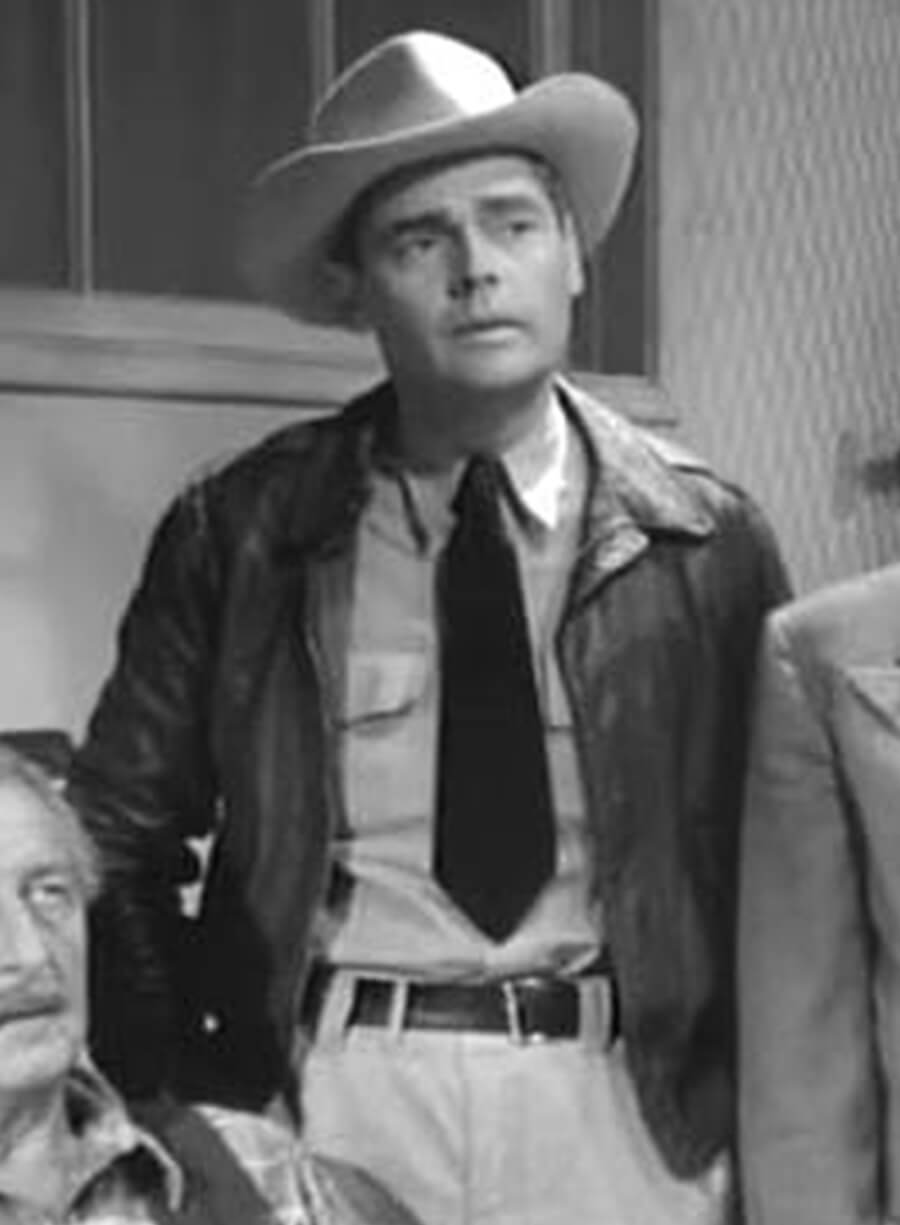 Harpoon Bill Corrigan Inspired Black Leather Jacket - Superman and the Mole Men Style