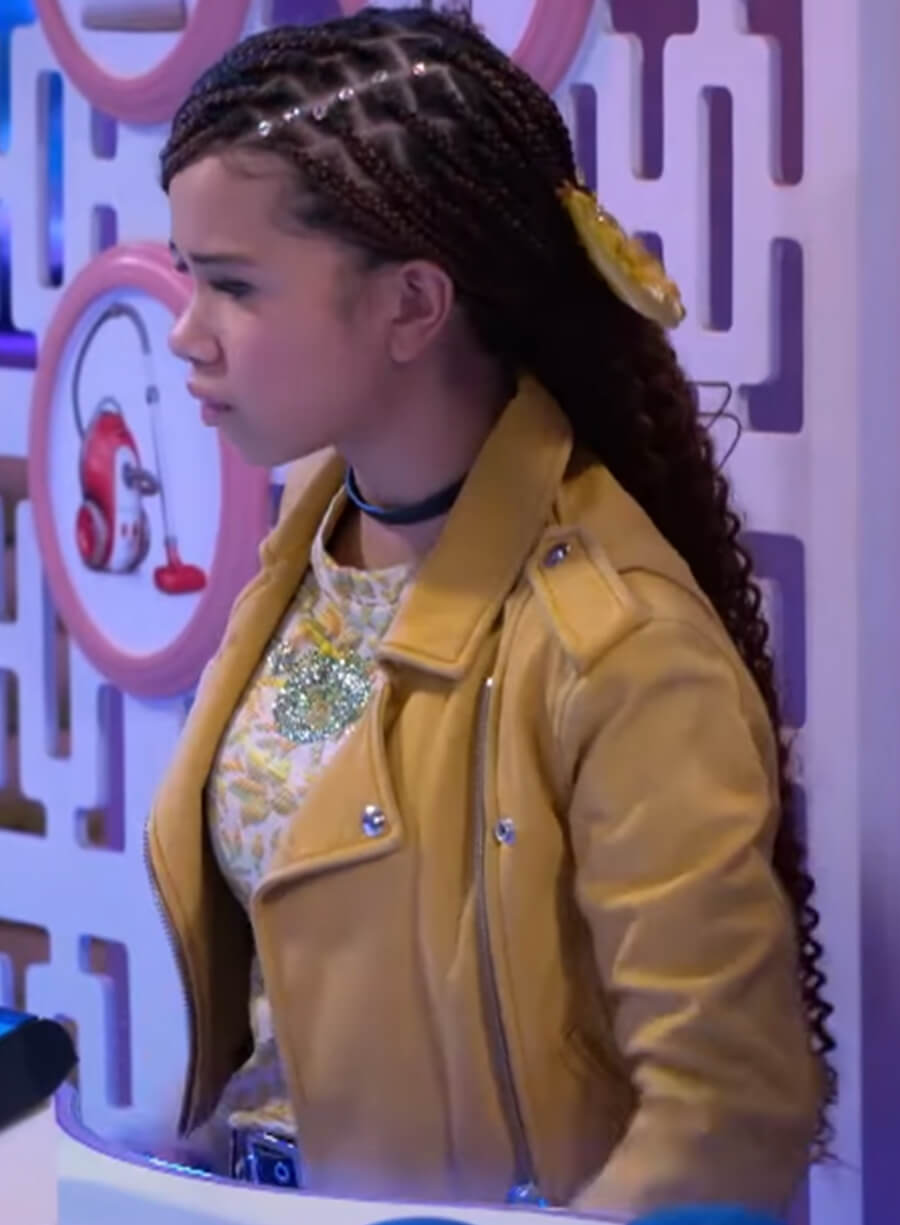Harpoon Billie Inspired Mustard Biker Jacket - Wizards Beyond Waverly Place Style