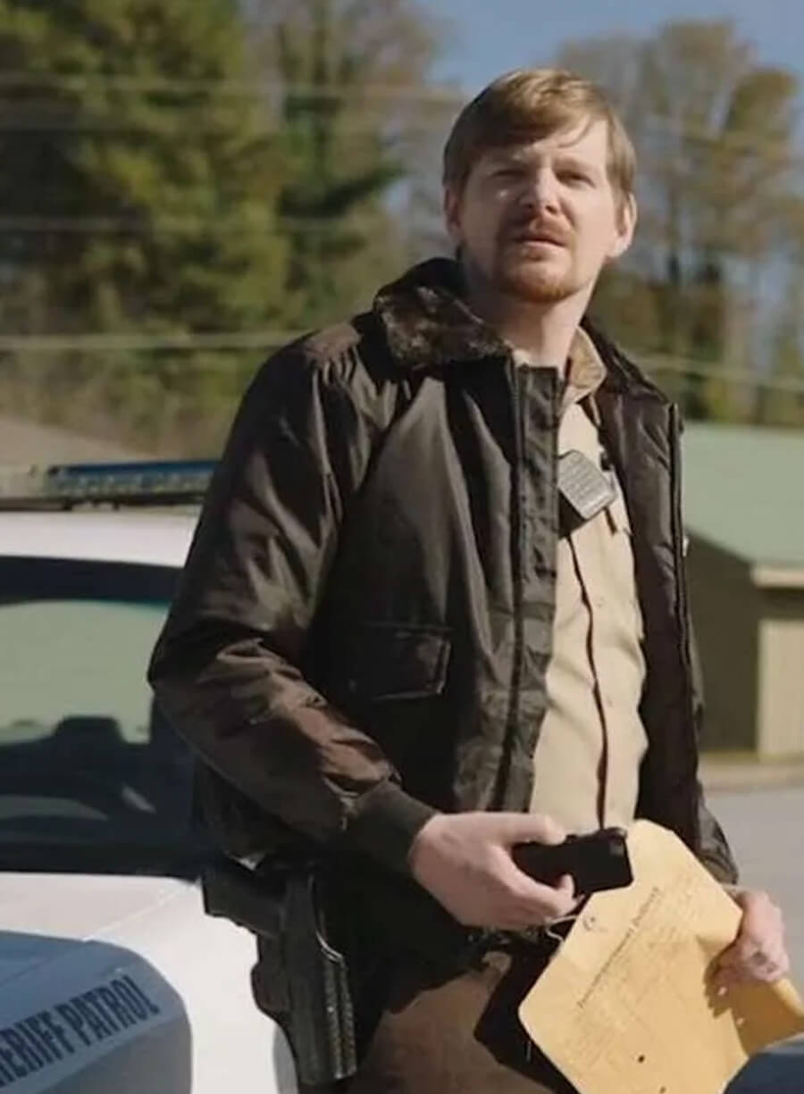 Harpoon Deputy Thompson Inspired Olive Green Bomber Jacket - Blue Ridge Style