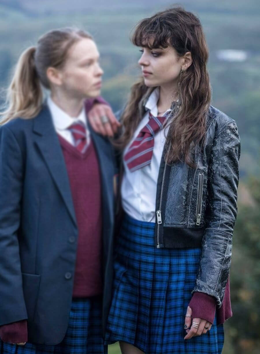 Harpoon Amy Inspired Black Real Leather Leather Jacket - The Jetty Tv Series Style