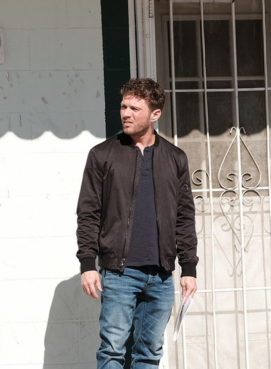 Harpoon Bob Lee Swagger Inspired Black Suede Leather Leather Jacket - Shooter Tv Series Style