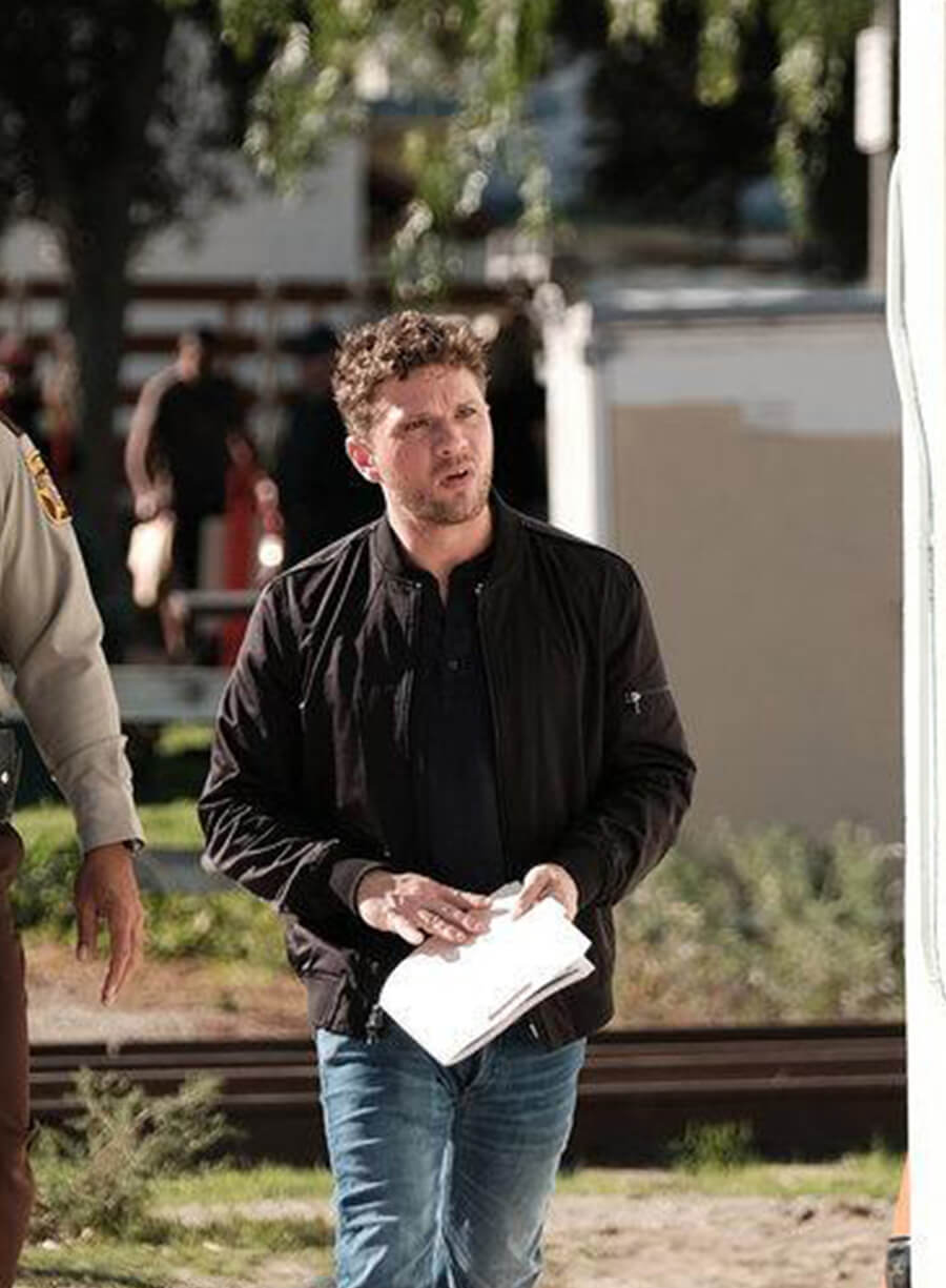 Harpoon Bob Lee Swagger Inspired Black Suede Leather Leather Jacket - Shooter Tv Series Style