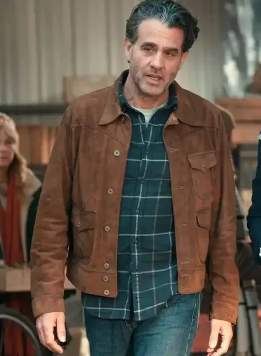 Harpoon Charles Inspired Brown Leather Jacket - Scarpetta 2026 Style