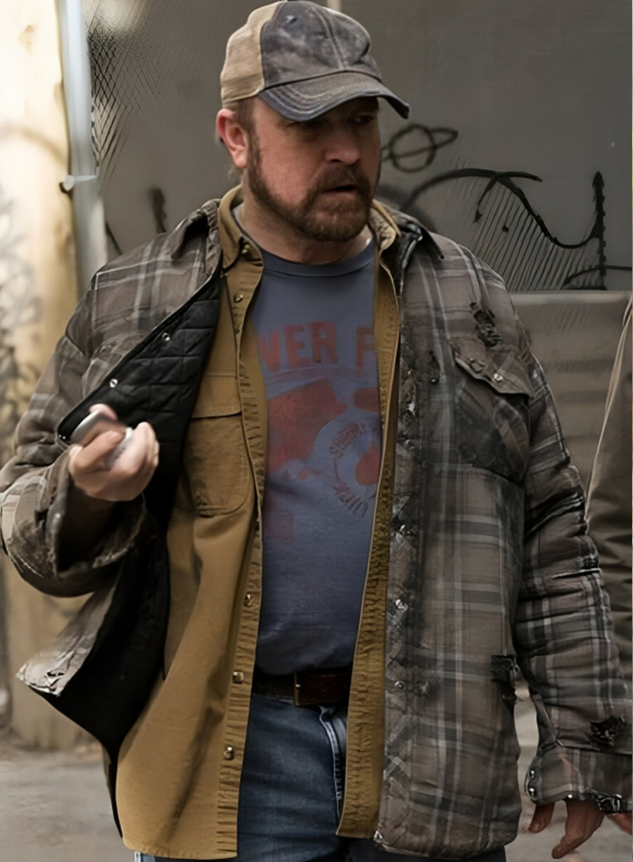 Harpoon Bobby Singer Inspired Multi Colors Cotton Fabric Cotton Jacket - Supernatural Tv Series Style