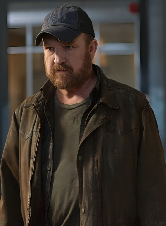 Harpoon Bobby Singer Inspired Brown Cotton Fabric Cotton Jacket - Supernatural Tv Series Style