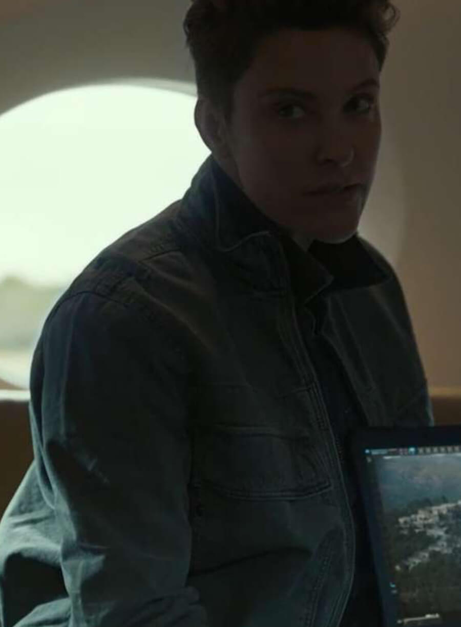 Harpoon Jill Wagner Inspired Grey Cotton Jacket - Special Ops Lioness Style