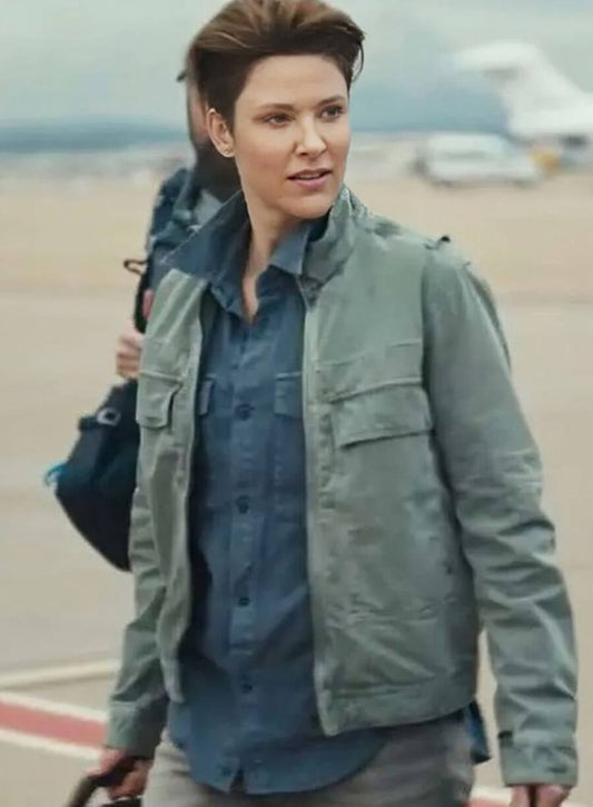 Harpoon Jill Wagner Inspired Grey Cotton Jacket - Special Ops Lioness Style
