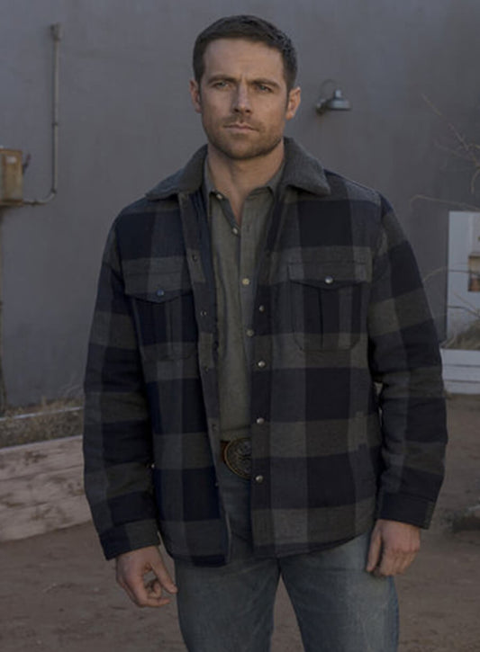 Harpoon Bobo Winthrop Inspired Multi Color Wool Fabric Wool Jacket - Midnight Texas Style