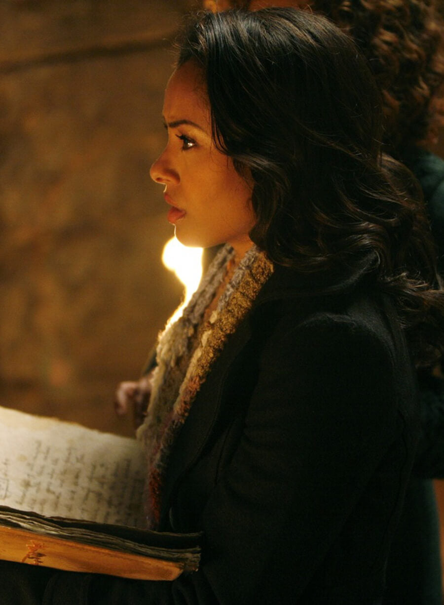 Harpoon Bonnie Bennett Inspired Black Wool Jacket - The Vampire Diaries S01 Style