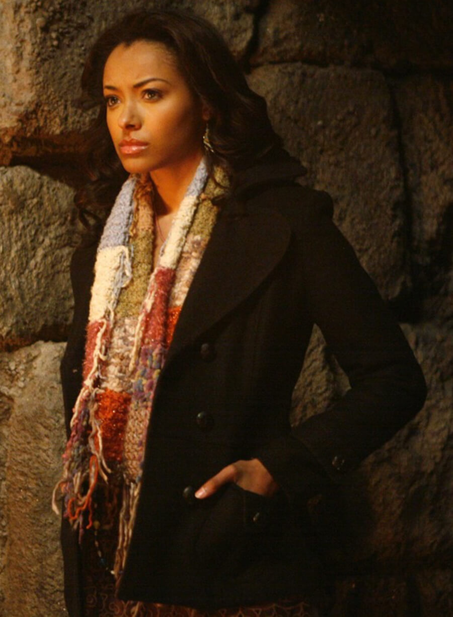 Harpoon Bonnie Bennett Inspired Black Wool Jacket - The Vampire Diaries S01 Style