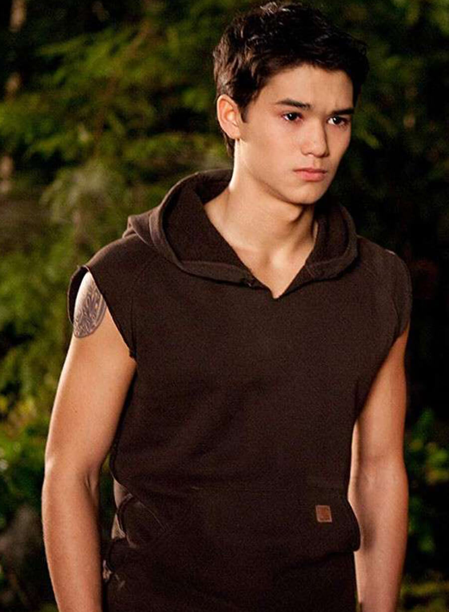 Harpoon Seth Clearwater Inspired Brown Fleece Hooded Jacket - The Twilight Saga Breaking Dawn Style